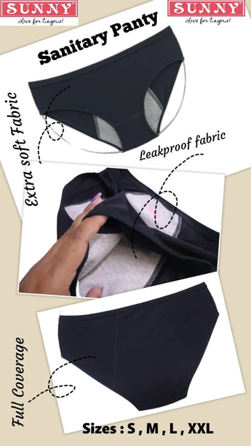 sunny Periods Panty ( Sanitary Panty ) - Pack of 3