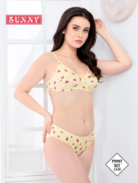 Sunny Cotton Lycra Printed Ladies Innerwear at Rs 145/set in Ahmedabad